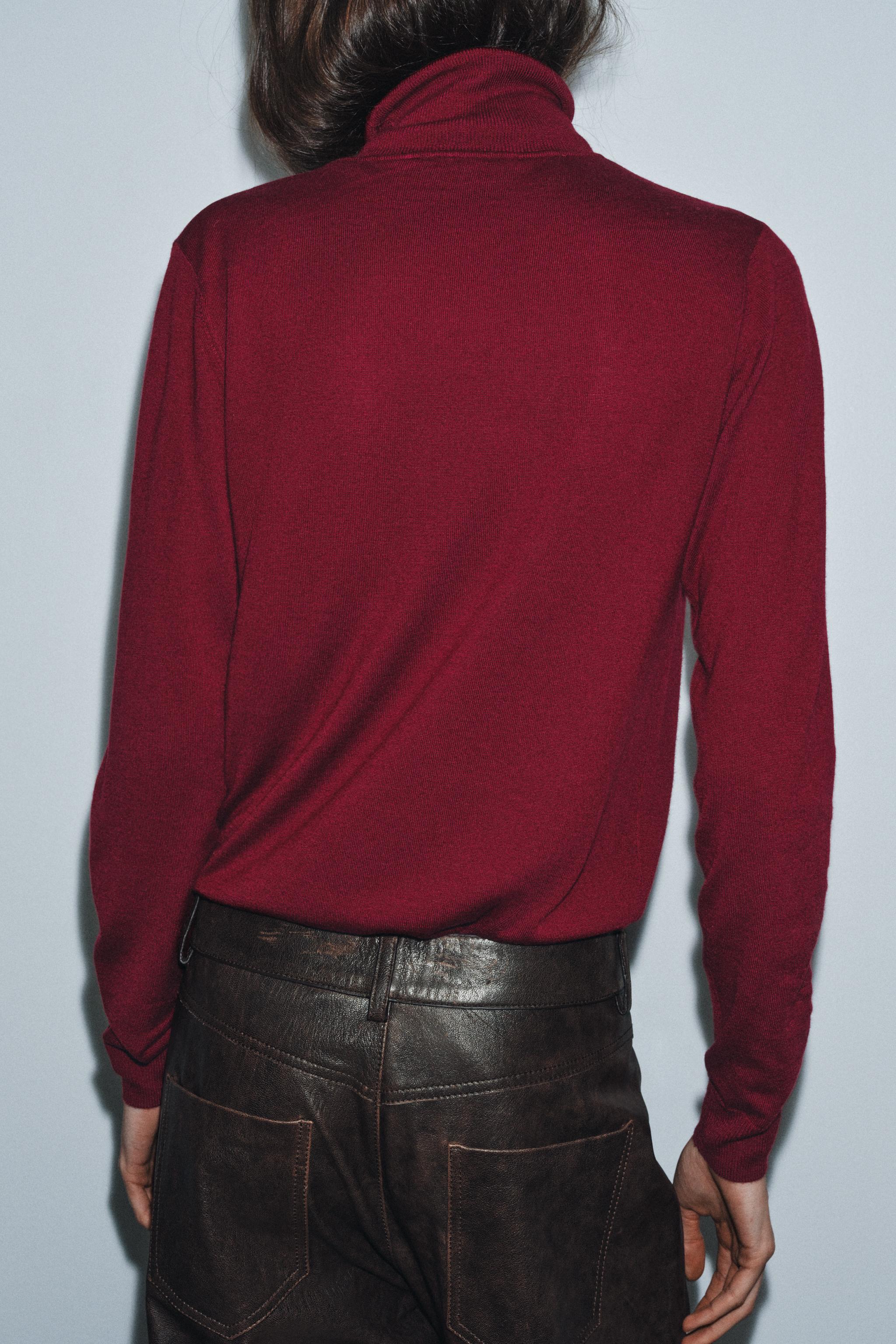 WOOL HIGH NECK JUMPER
